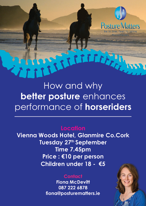 Horse riders posture poster